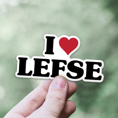 I Love Lefse Sticker