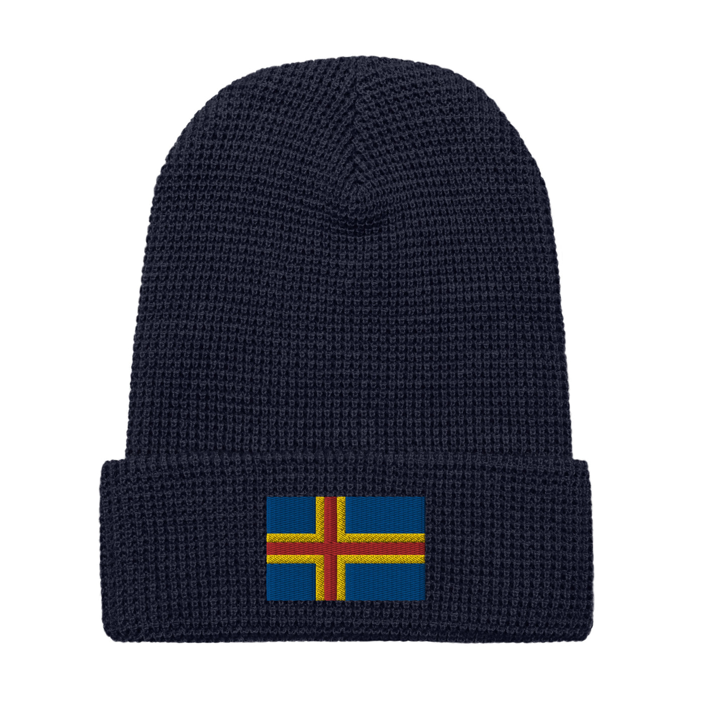 Åland Flag Waffle Knit Beanie