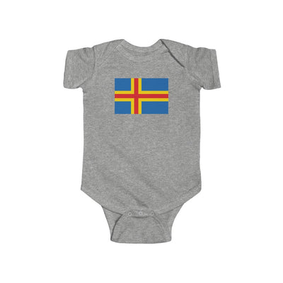 Åland Flag Baby Bodysuit Scandinavian Design Studio