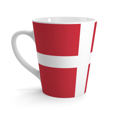 Danish Flag Latte Mug Scandinavian Design Studio