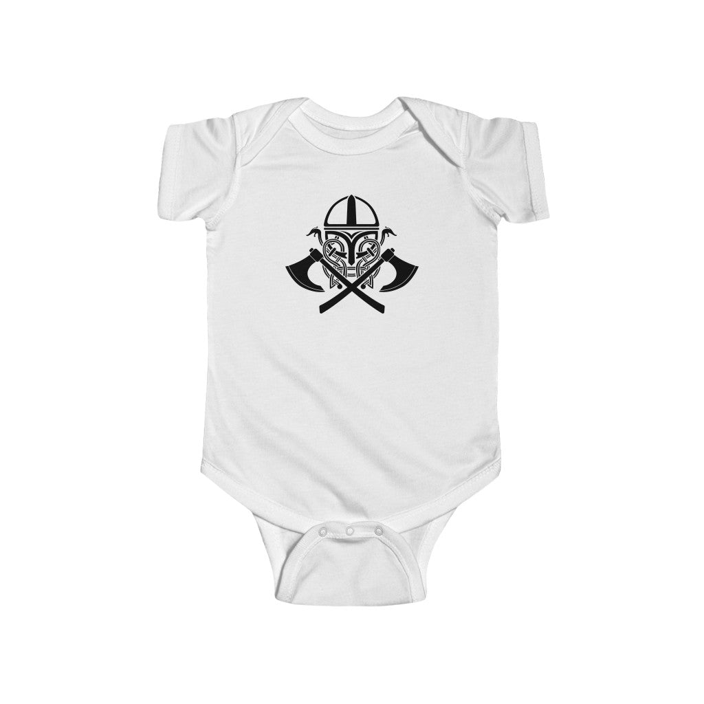 Viking Battle Gear Baby Bodysuit Scandinavian Design Studio