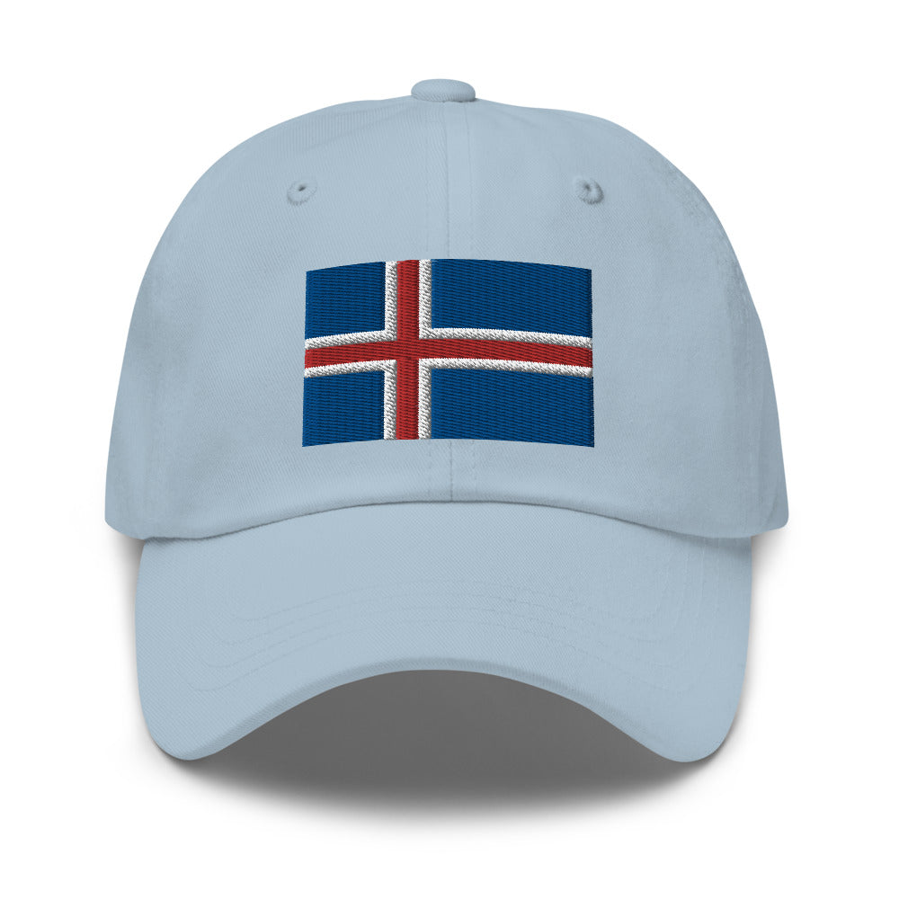 Icelandic Flag Embroidered Hat Scandinavian Design Studio