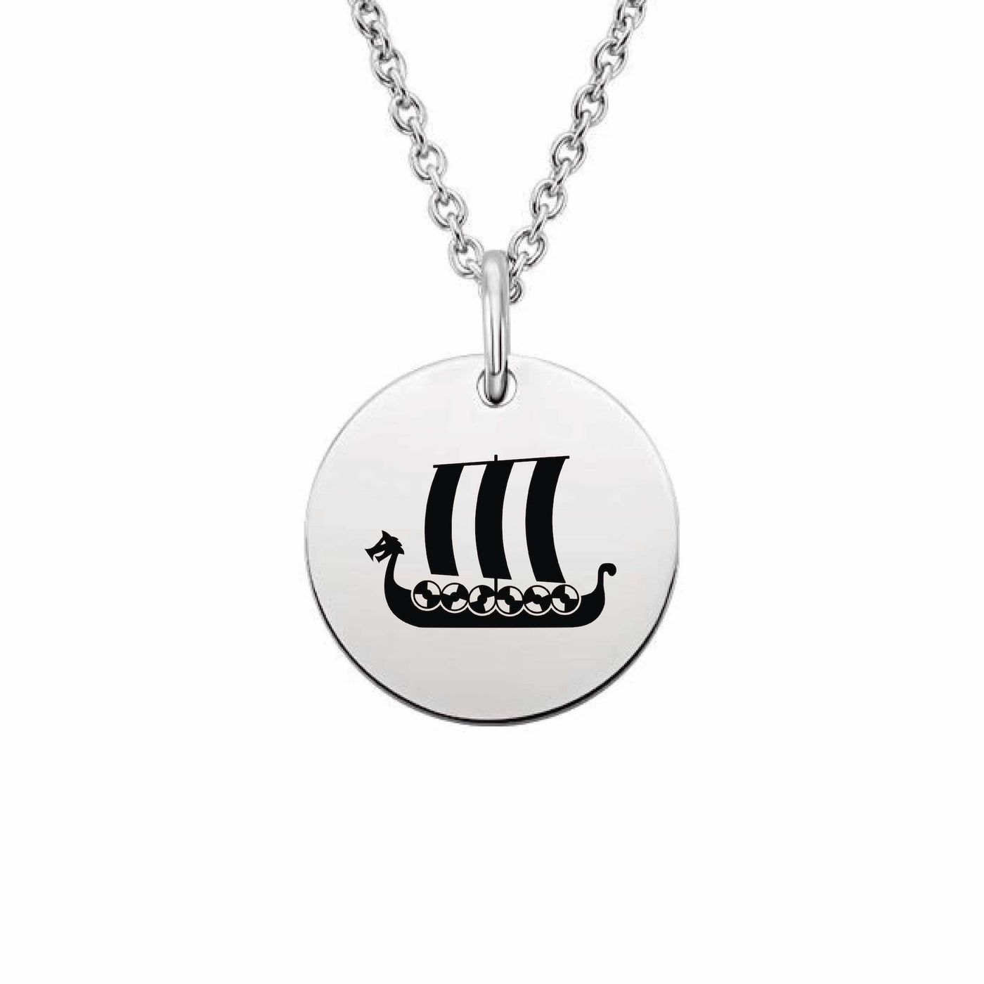 Viking Ship Pendant Necklace Scandinavian Design Studio