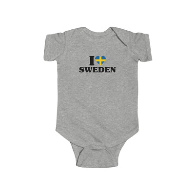 I Love Sweden Baby Bodysuit