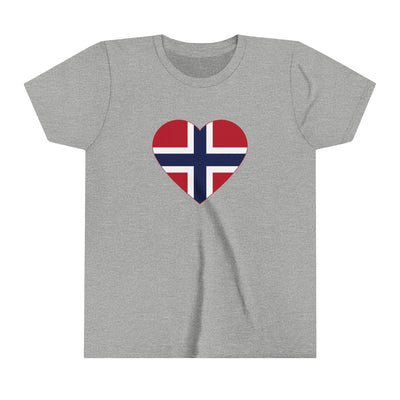 Norwegian Flag Heart Kids T-Shirt