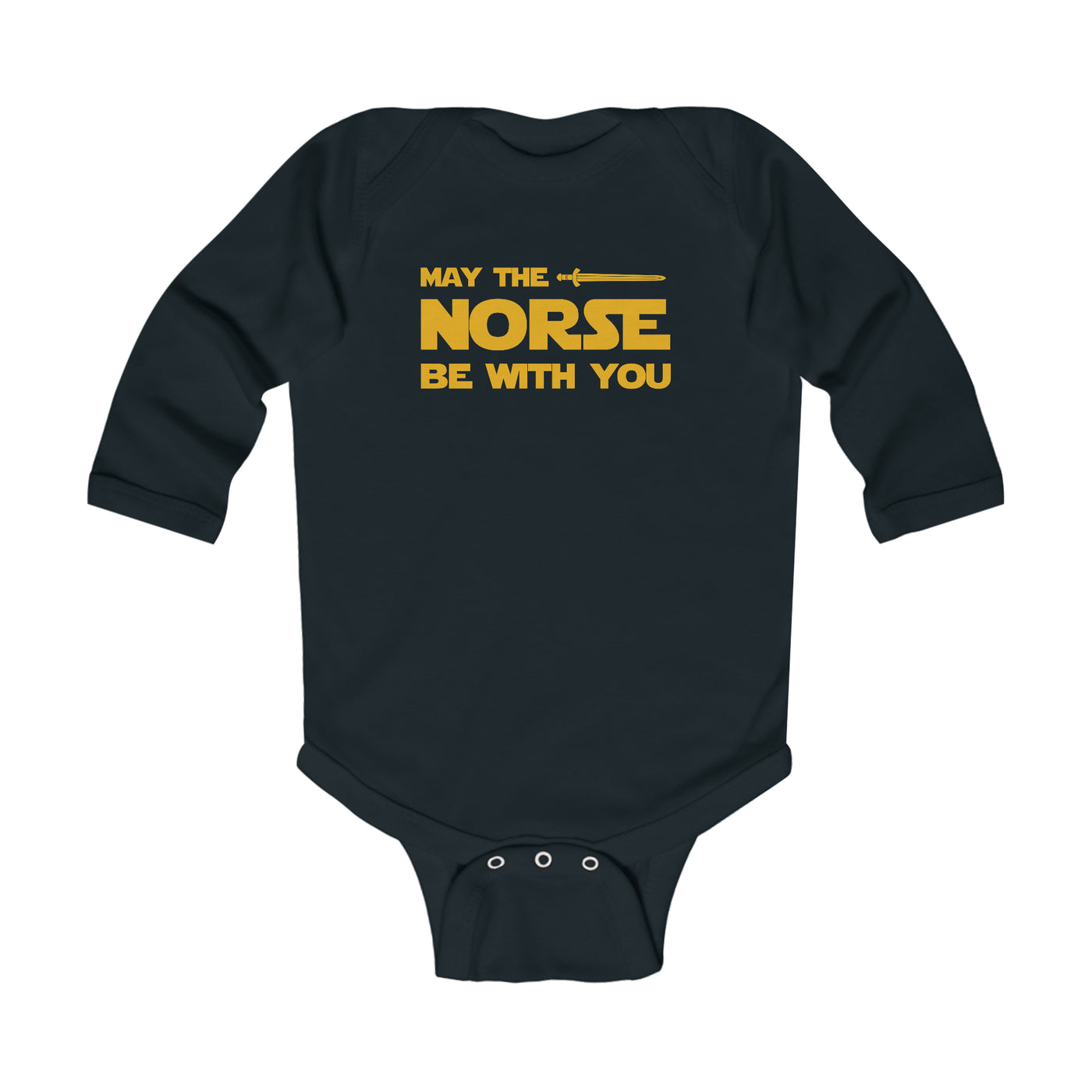May The Norse Be With You Long Sleeve Bodysuit