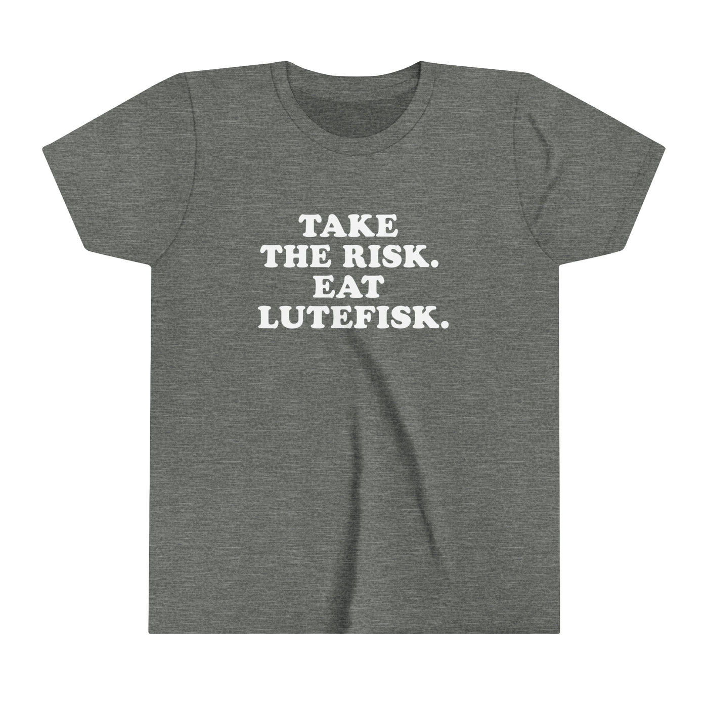 Take The Risk Eat Lutefisk Kids T-Shirt
