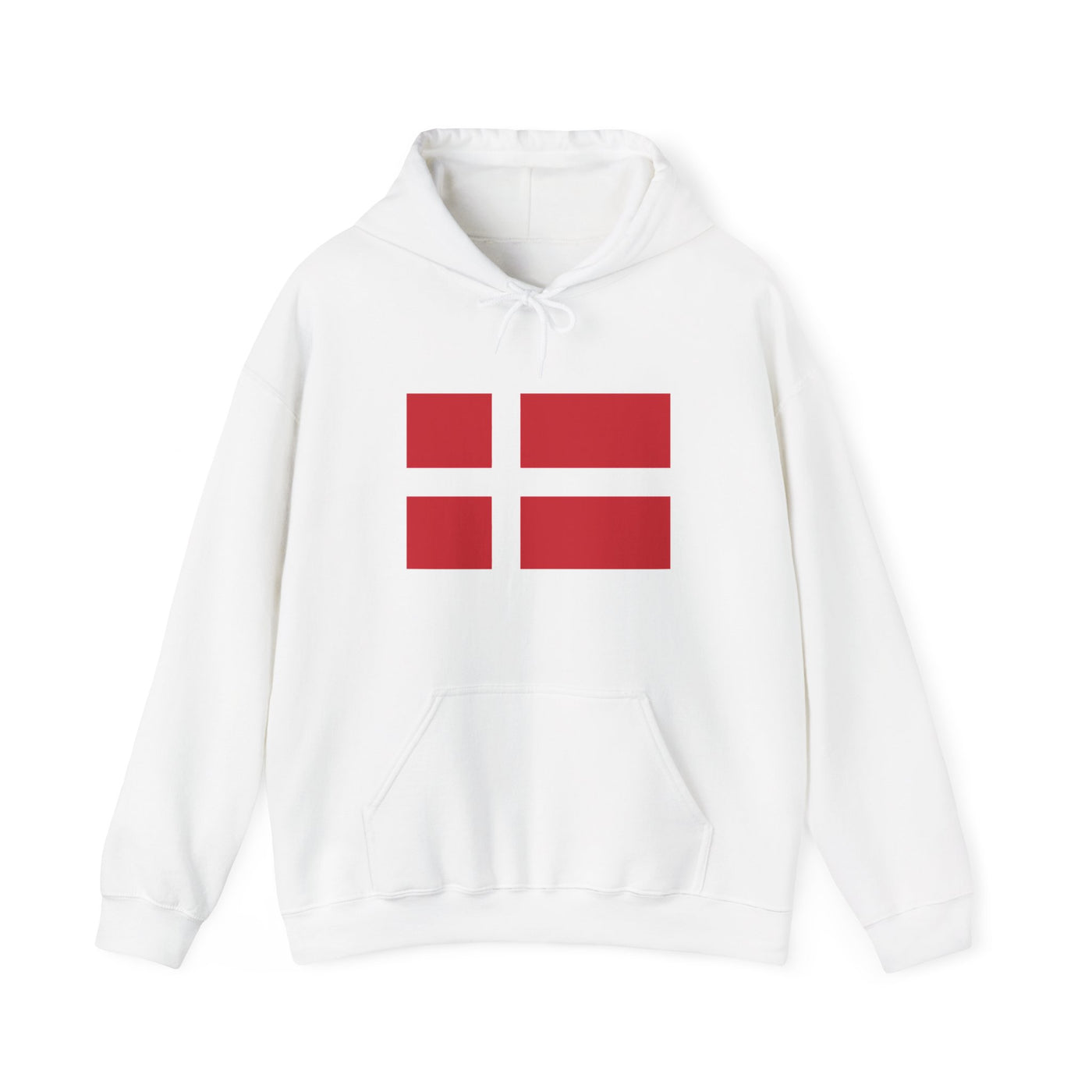 Danish Flag Hooded Sweatshirt