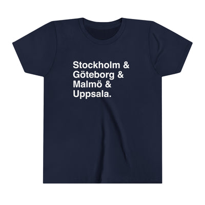 Cities Of Sweden Kids T-Shirt