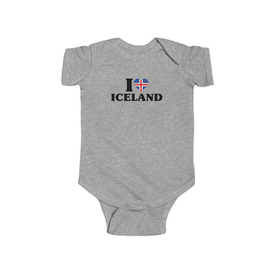 I Love Iceland Baby Bodysuit