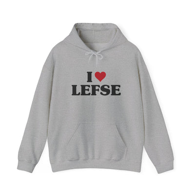 I Love Lefse Hooded Sweatshirt