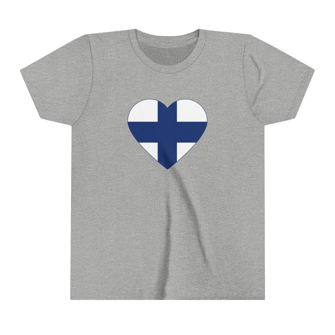 Finnish Flag Heart Kids T-Shirt