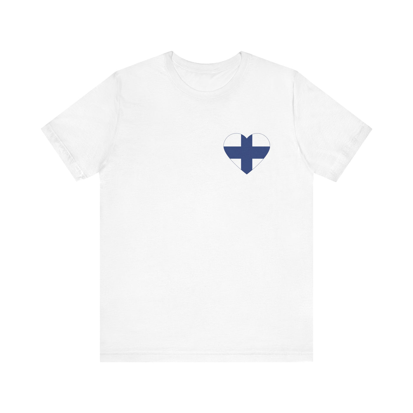 Finnish Flag Heart Unisex T-Shirt