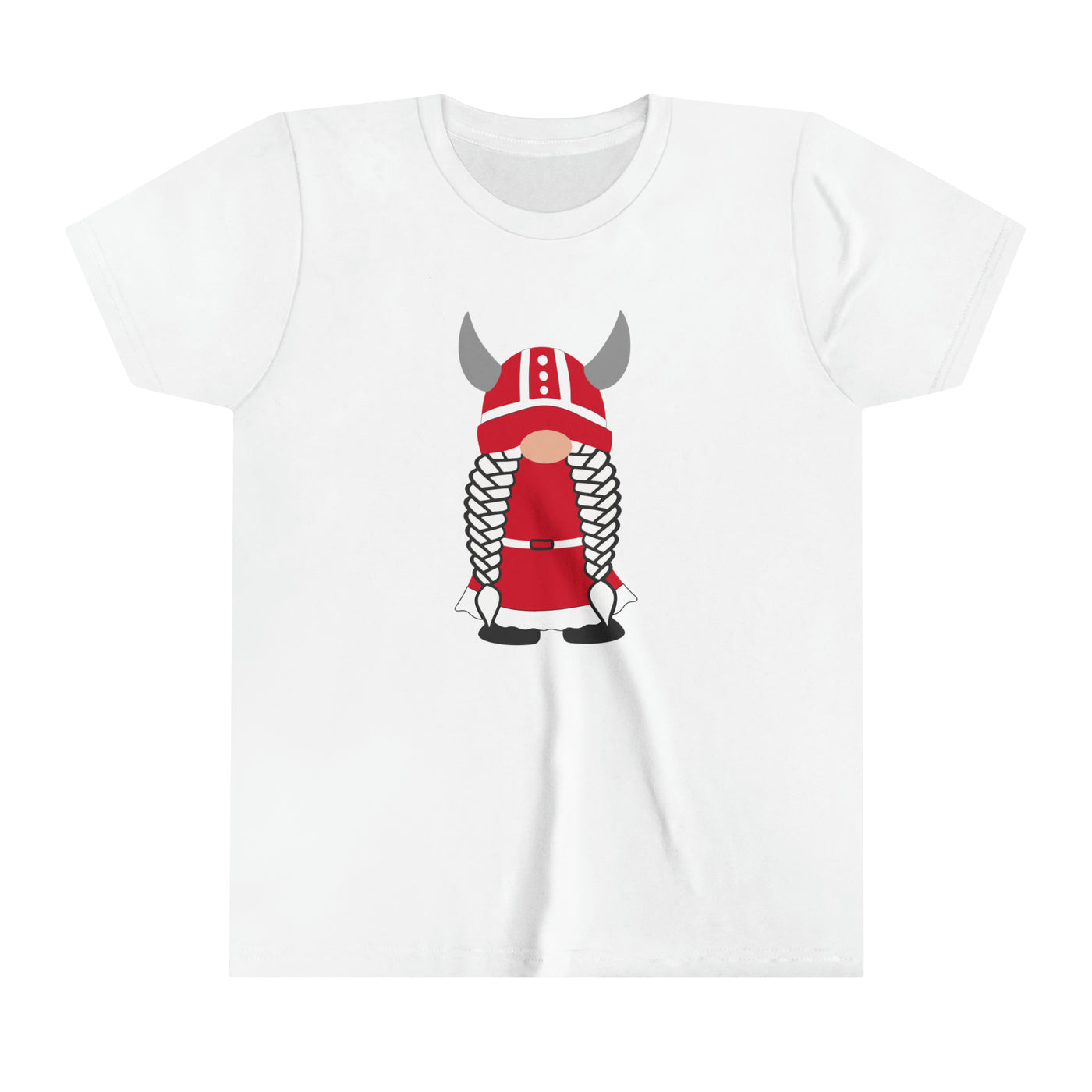 Danish Viking Girl Gnome Kids T-Shirt