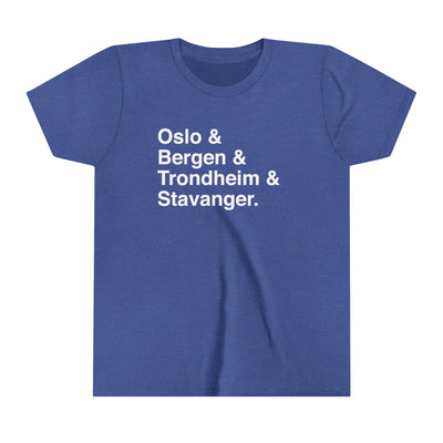 Cities Of Norway Kids T-Shirt