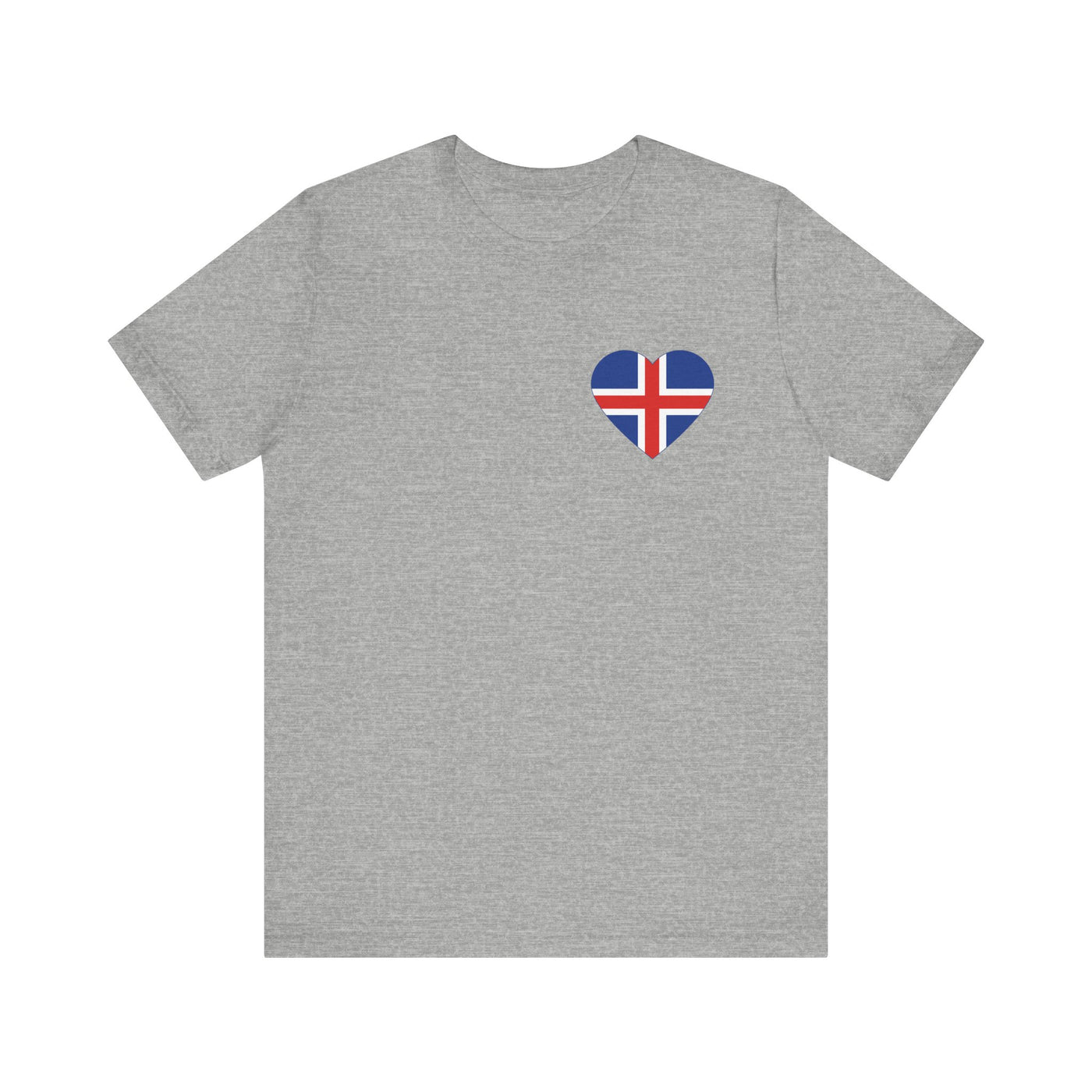 Icelandic Flag Heart Unisex T-Shirt