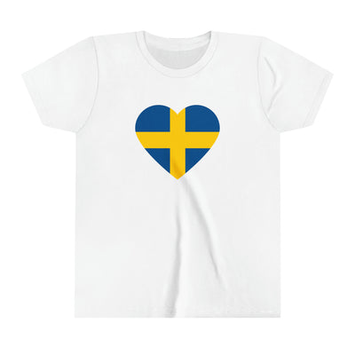 Swedish Flag Heart Kids T-Shirt