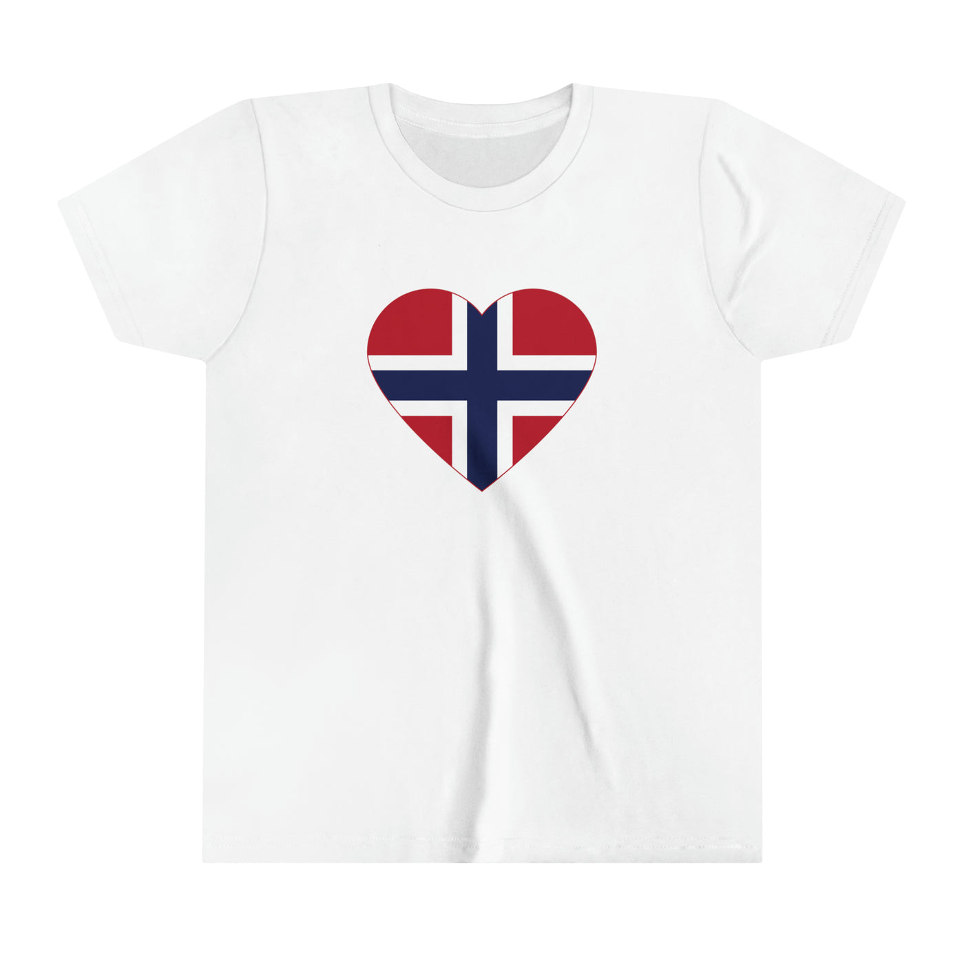 Norwegian Flag Heart Kids T-Shirt