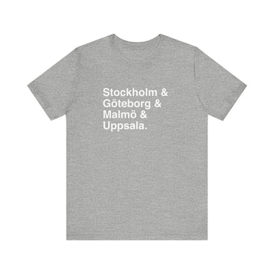 Cities Of Sweden Unisex T-Shirt