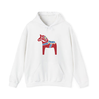 Traditional Dala Horse Hooded Sweatshirt