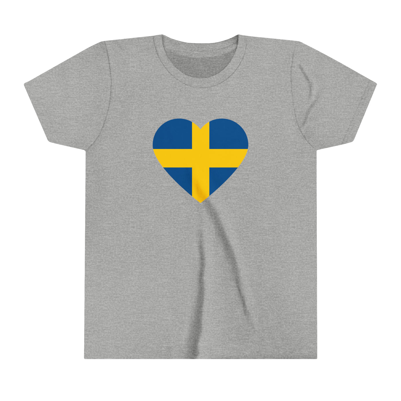 Swedish Flag Heart Kids T-Shirt