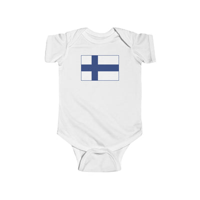 Finnish Flag Baby Bodysuit