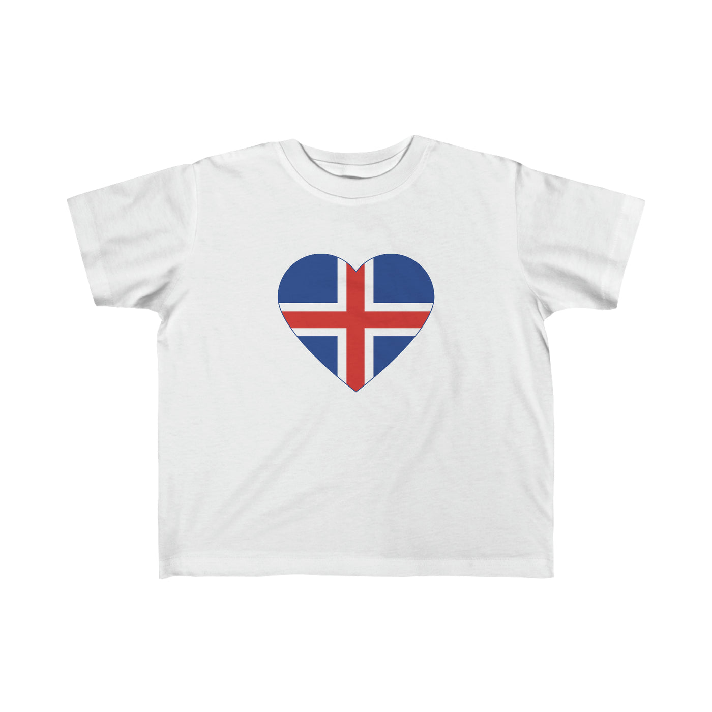 Icelandic Flag Heart Toddler Tee
