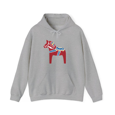 Traditional Dala Horse Hooded Sweatshirt