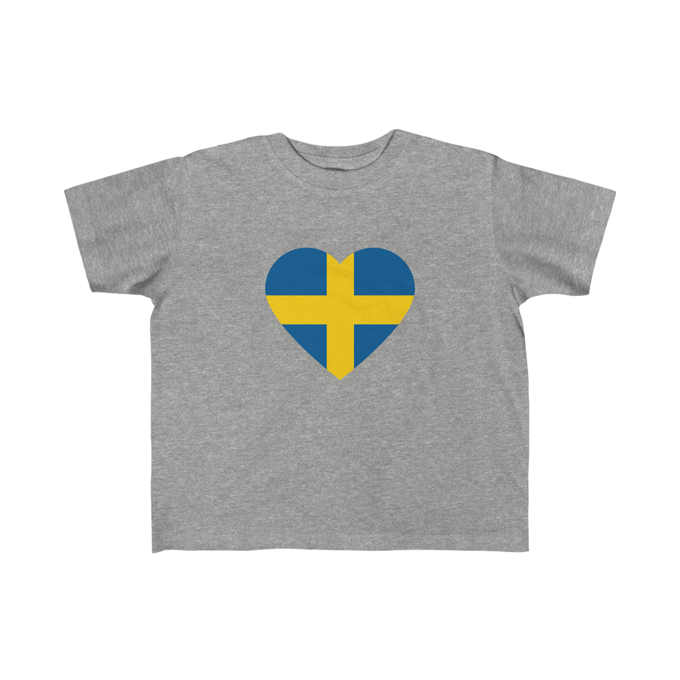 Swedish Flag Heart Toddler Tee