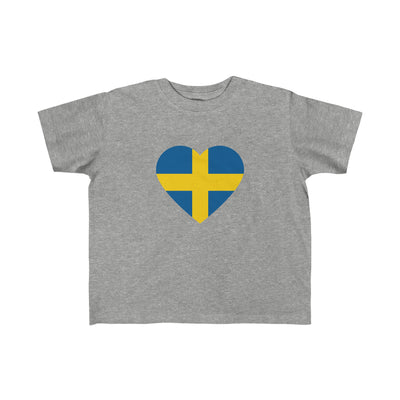 Swedish Flag Heart Toddler Tee