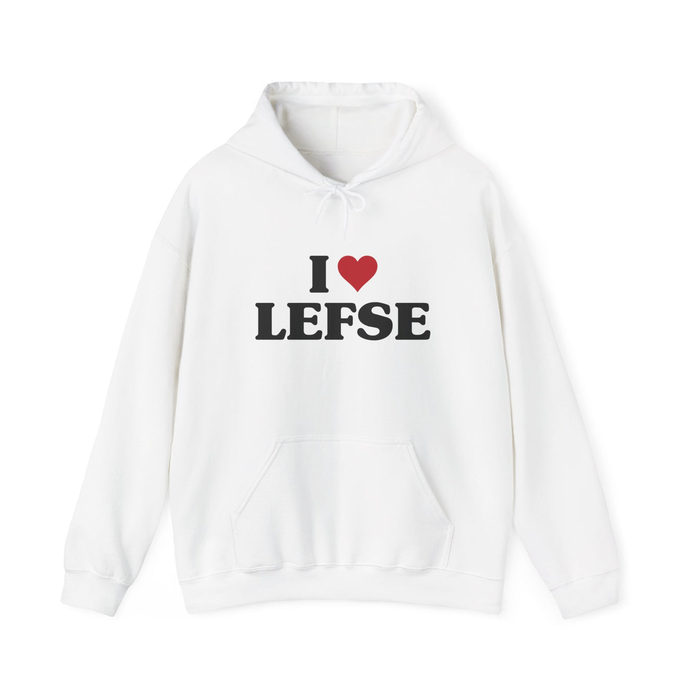 I Love Lefse Hooded Sweatshirt