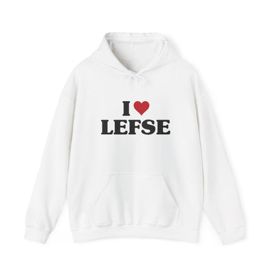 I Love Lefse Hooded Sweatshirt