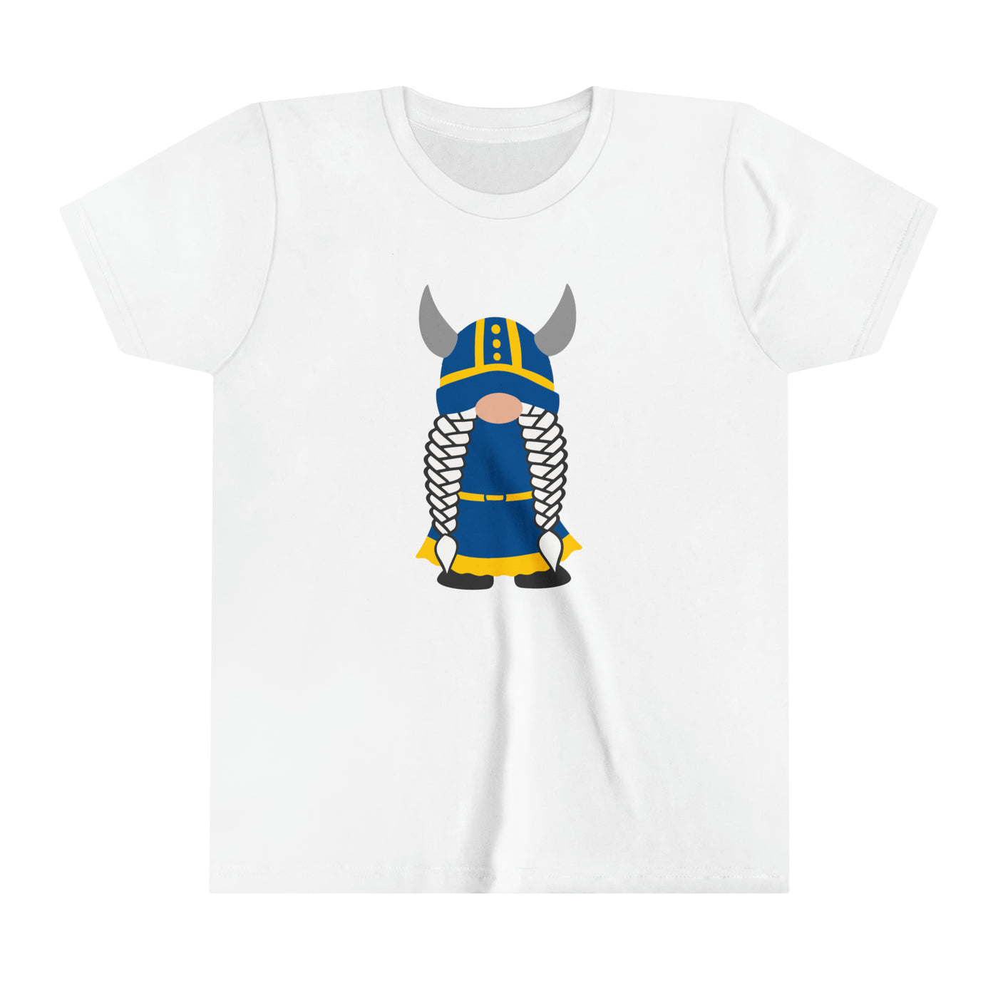 Swedish Viking Girl Gnome Kids T-Shirt
