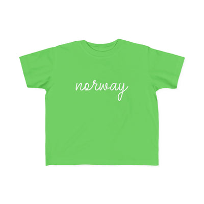 Norway Script Toddler Tee