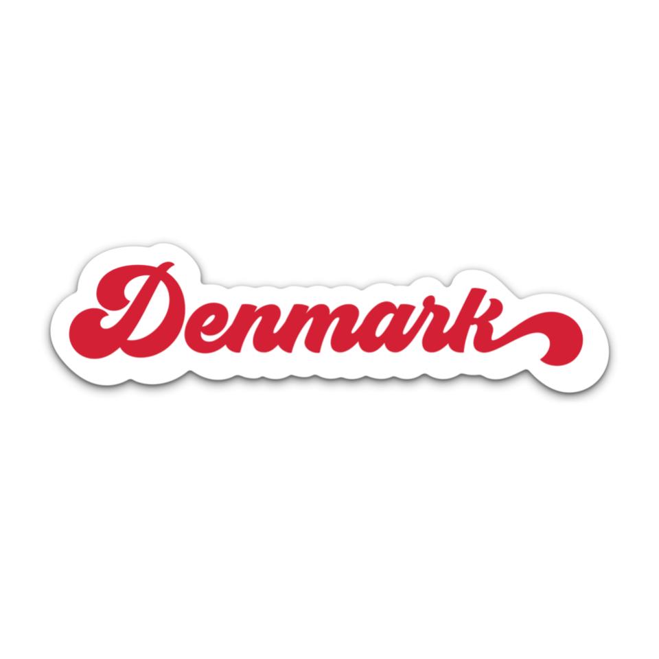 Retro Denmark Sticker