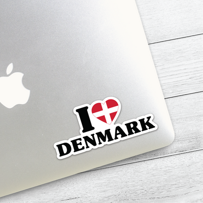 I Love Denmark Sticker