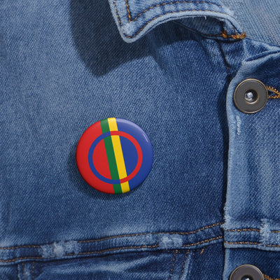 Sami Flag Pin Back Button