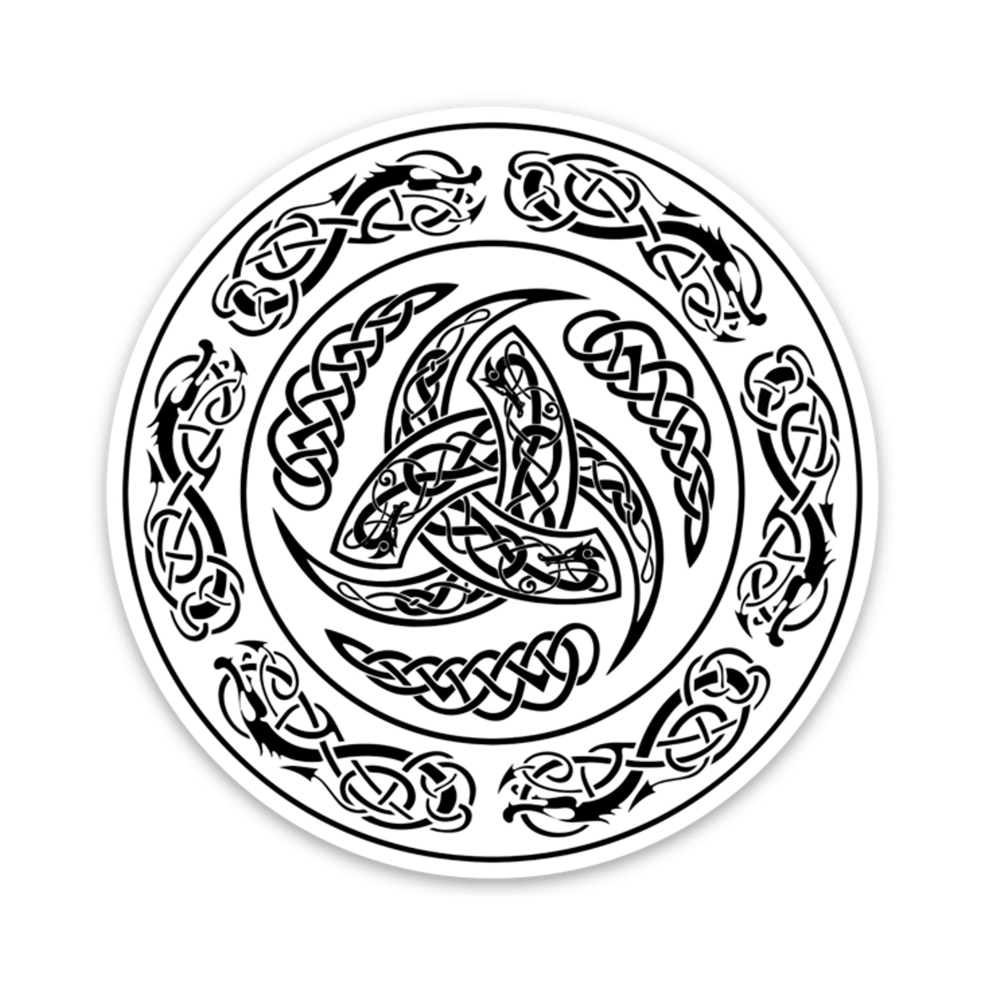 Viking Shield Sticker – Scandinavian Design Studio