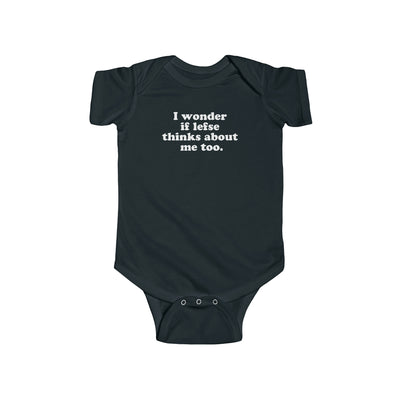 I Wonder If Lefse Thinks About Me Too Baby Bodysuit Scandinavian Design Studio