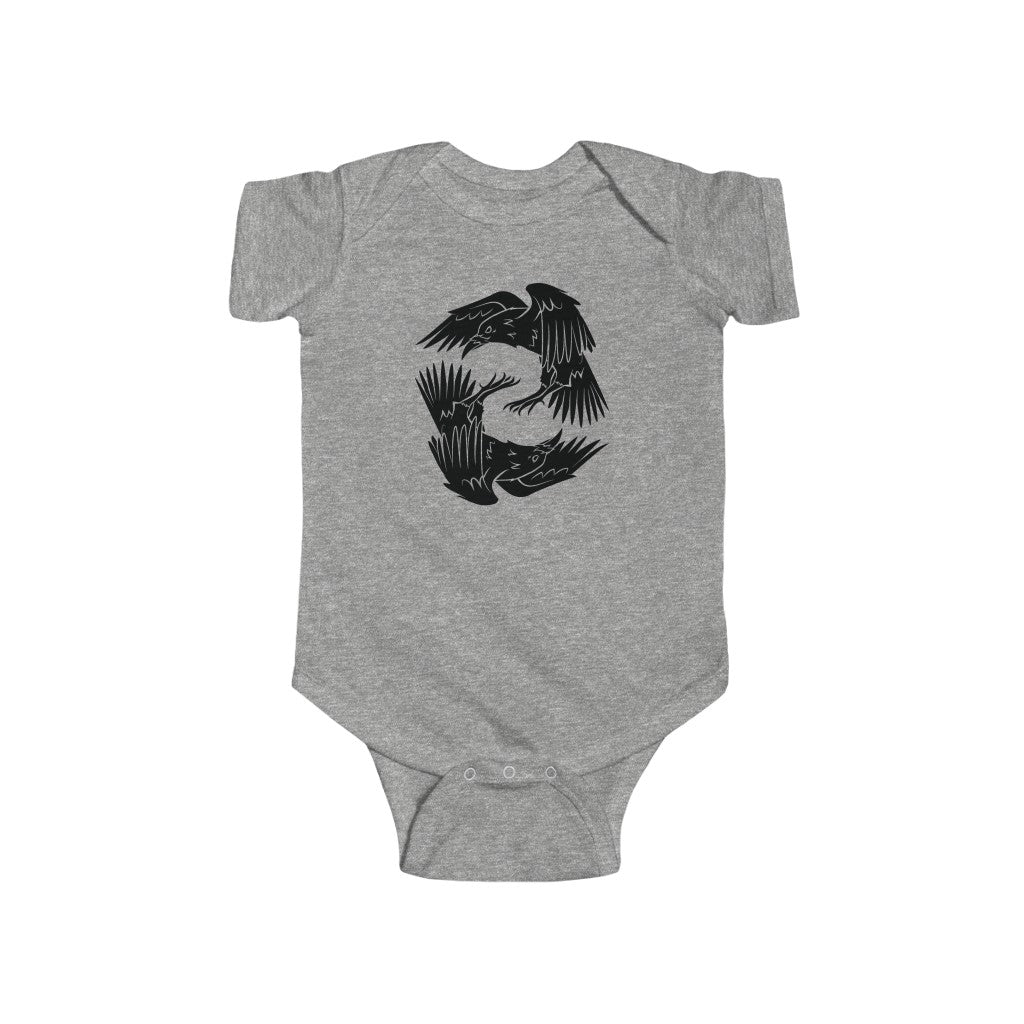 Odin's Ravens Baby Bodysuit Scandinavian Design Studio