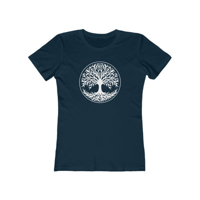 Tree Of Life Women's Fit T-Shirt Solid Midnight Navy / S - Scandinavian Design Studio