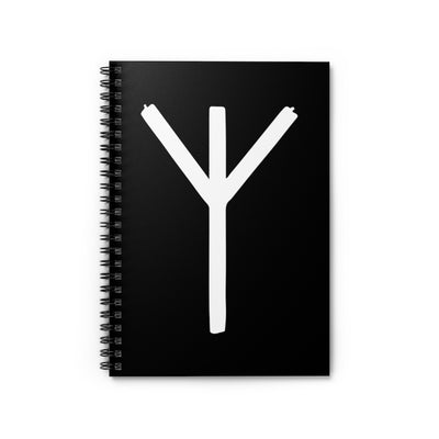 Algiz (Protection) Viking Rune Spiral Notebook Scandinavian Design Studio