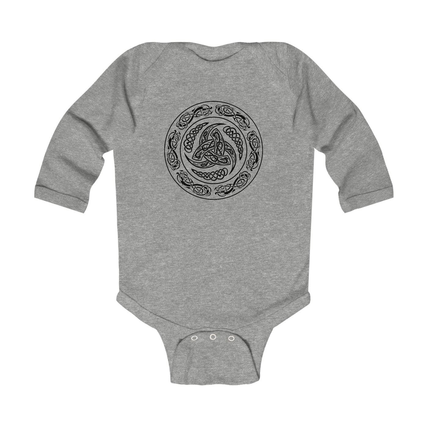 Viking Shield Long Sleeve Bodysuit Scandinavian Design Studio