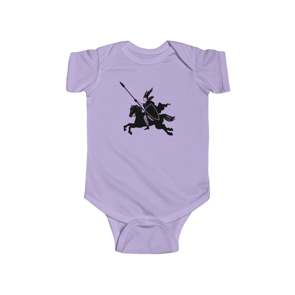 Valkyrie And Horse Baby Bodysuit Scandinavian Design Studio