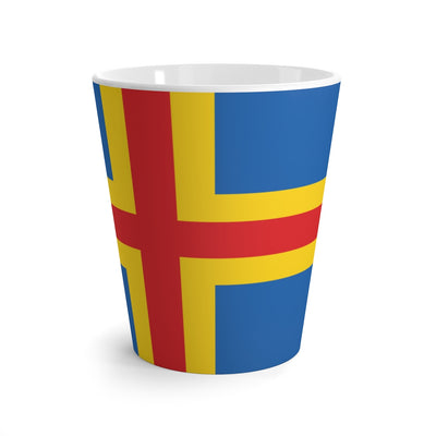 Åland Flag Latte Mug Scandinavian Design Studio
