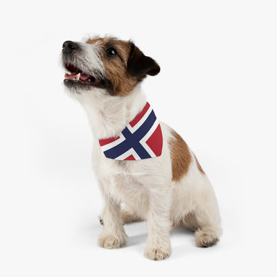 Norwegian Flag Pet Bandana Collar Scandinavian Design Studio