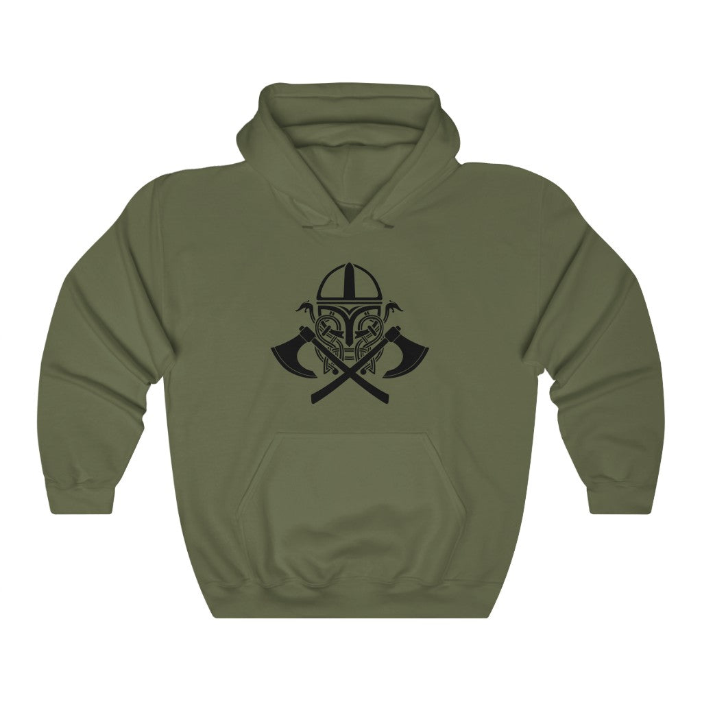 Viking Battle Gear Hooded Sweatshirt Scandinavian Design Studio