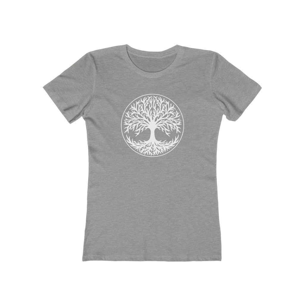 Tree Of Life Women's Fit T-Shirt Heather Grey / S - Scandinavian Design Studio