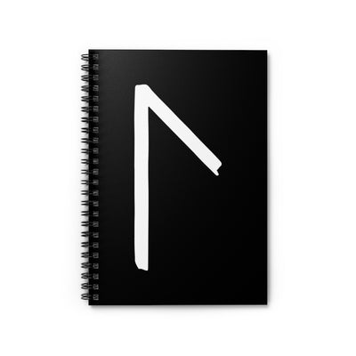 Laguz (Lake) Viking Rune Spiral Notebook Scandinavian Design Studio