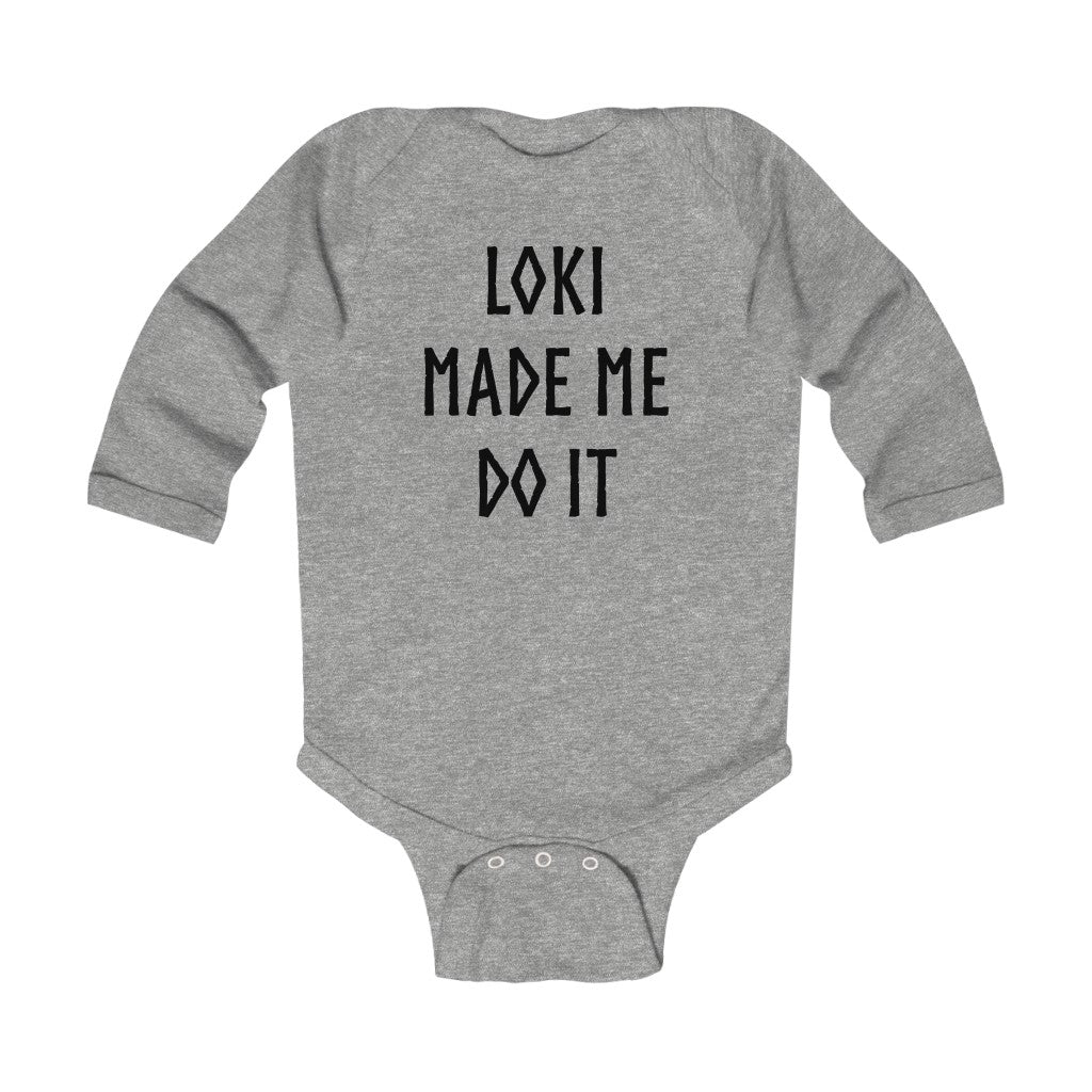 Loki Made Me Do It Long Sleeve Bodysuit Scandinavian Design Studio